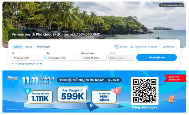 Săn vé máy bay đi Phú Quốc bằng Traveloka