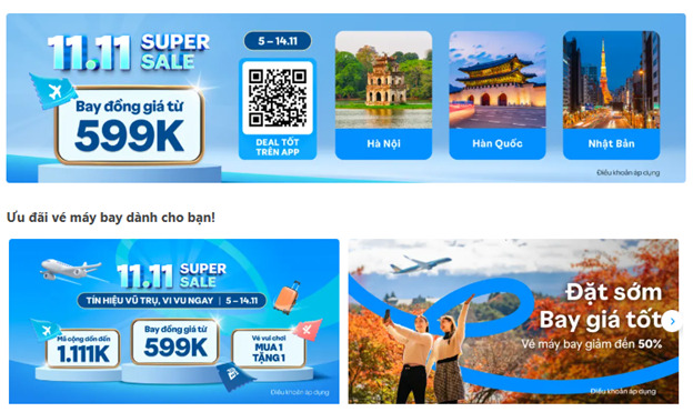 Traveloka có nhiều ưu đãi và mã giảm giá